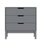 Emma and Oliver Samuel Kids Triple-Drawer Dresser with Solid Wood Frame, Chest of Drawers for Kids Bedroom